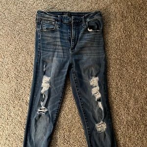 Distressed Denim Jeans